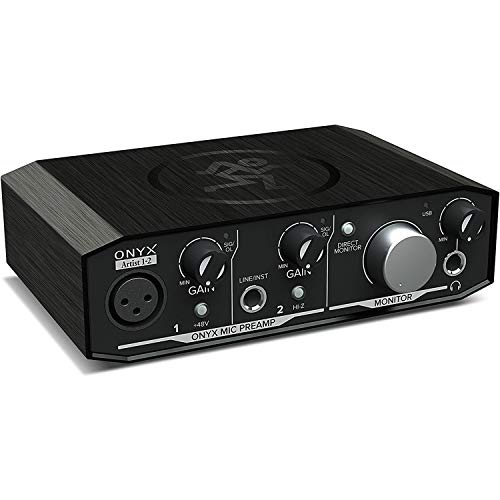 Mackie Onyx Artist 1-2 USB Audio Interface 2-in/2-out USB 2.0, 24-bit/192kHz, with 1 Onyx Mic Preamp and Zero-Latency Monitoring, and Software Included with Gravity Phone Holder PK4 Bundle Mackie Onyx Artist 1-2 USB Audio Interface 2-in/2-out USB 2.0, 24-bit/192kHz, with 1 Onyx Mic Preamp and Zero-Latency Monitoring, and Software Included with Gravity Phone Holder PK4 Bundle